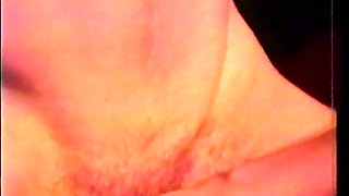Bisexual guys sharing one pussy on the bed and stroke dick and cum