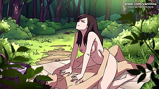 18yo Young Damsel With A Flawless Yam-sized Arse Gets Her Cock-squeezing Honeypot Banged Stiff And Creampied In Bathroom - Naruto: Kunoichi Trainer - Naruto Anime Manga porn Pornography Game