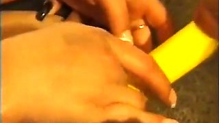 Spontaneous Xtasy - Marvelous European Babe Gets Her Cunt Licked By Couple Of Black