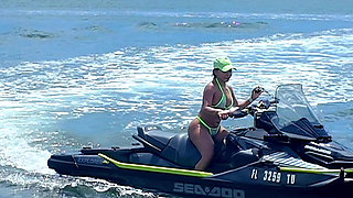 Sucking & Fucking My Jetski Instructor's Dick on the Beach