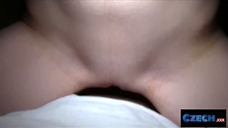 Czech xxx - geeky schoolgirl nailed hard in douche for cash