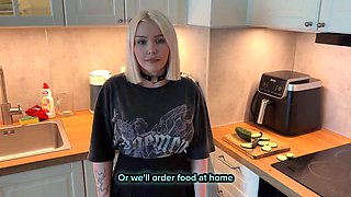 Blondessas Virgin Step-Sister Begs Him to Rate Her