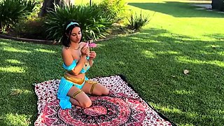 Hailey Rose - Lonely Virgin Princess Jasmine Fucks Peasant