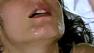 Brunette milf and her perfect blowjob