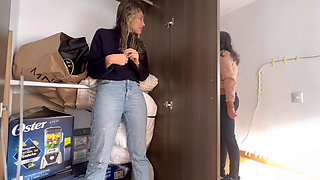 I lick her wet and tight pussy, until she screams