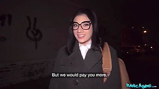 Don't Let My Mother Hear! Nerdy Brunette Emily Pink in Outdoor POV Pickup for Public Agent