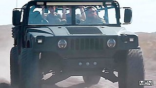 Jack Waters, Kane Fox And Tony Genius In Men: From Army Drills To Wild Threesomes