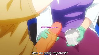 Busty MILF doctor helps shy boy give his first cum sample (EXCLUSIVE)