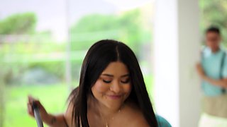 A Busty Babysitter Fucks My Stepson