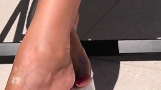 Poolside Plateau Mule Dangling Tease