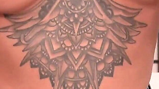 Strokies Alison Avery Rubs Her Clit While Her Tattooed Fingers Stroke a Hard Cock