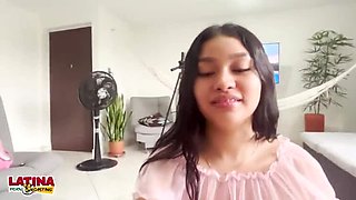 Colombian Teen Latina Gets Creampie in Casting