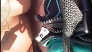 A fleshy young Mexican damsel gets lost in her cuckolded hubby's clutches and heads to have fuck-a-thon with the jet ski professor at river, far from her cuckolded spouse.