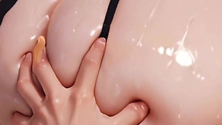 Emo Girl Silver Hair Elf Slut Fucked in Dark Room