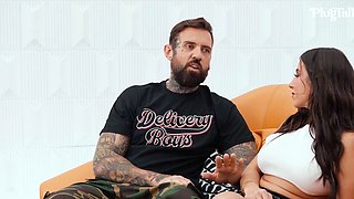 Olivia Ryder Blonde Blowjob Brunette Car Handjob