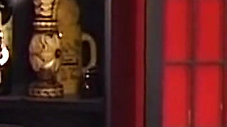 Busty Blonde Nurse Drains Masked Stranger in Bar