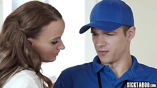 Mailman fucked stunning big ass MILF