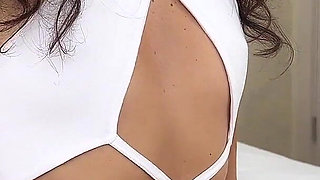 Fucking and Cum on Stepsister's Pussy While She's Doing Makeup