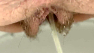 Had to pee really bad! Then pee again in tub on my feet