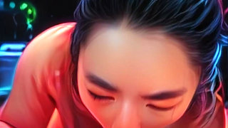 Real Life Anime GF Sucks Bwc - POV Blowjob with Oral Creampie