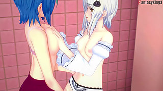 Rias Watch Akeno Fucking and Xenovia & Koneko Lesbian Sex - Dxd Ntr Madness Series