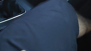 Handjob Risky Car Play - Real Couple