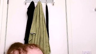 Cute amateur brunette naughty in solo jerking show on camera