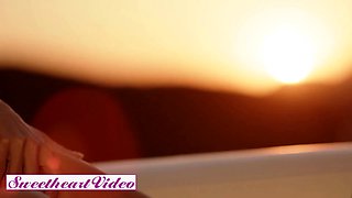 Sweetheartvideo - sensual lezzie outdoor compilation with steamy smooches & private moments outside