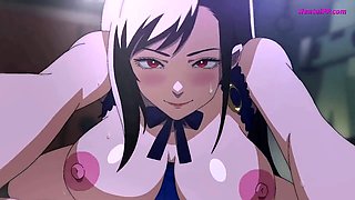 Sweat-soaked, all anime, dripping
