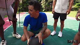 Ethan's Wild Ball Passion in a Public Outdoor Encounter