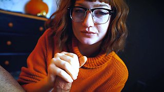 Mexicana blowjob with her big boobs