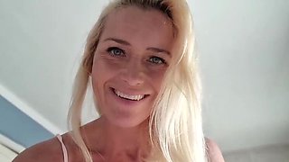 Stepmom Morning Sex - Blowjob & Cowgirl with German MILF Kathia Nobili