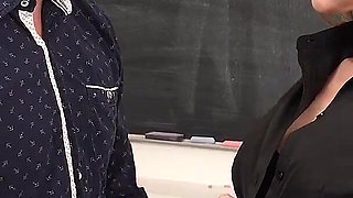 AuntJudysXXX - Busty MILF Teacher Christie Stevens Gives Her Student Extra Credit After Class