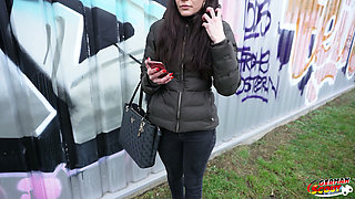 German Scout - Slim Czech Teen Stefani Jameson with Saggy Tits Pick up for First Casting Fuck