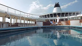 Screwing a Guest by the Pool on the Yacht Is Her Goal Today - Private Porn Sex Videos