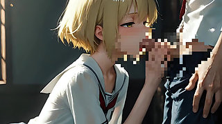 She Looks at Him with Dark Desire as She Unbuttons His Shirt.