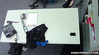 Hot Latina MILF thief Sheena Ryder started a hot sex with the mall officer after she caught shopliting.
