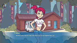 Eye rolling orgasm, camping, game