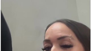 Public Bj/pussy Flashing In Miami Night Club Vip And Then I Follow Him To Mens Bathroom To Fuck