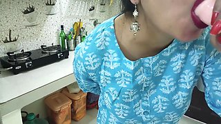 Indian Bengali Milf Stepmom Teaching Her Stepson How To Sex With Girlfriend!! In Kitchen With Clear Dirty Audio