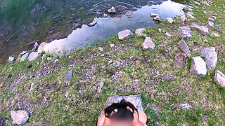 Sex on an Epic Mountain Lake! Cum Everywhere and Keep Fucking! 2 Cumshots!