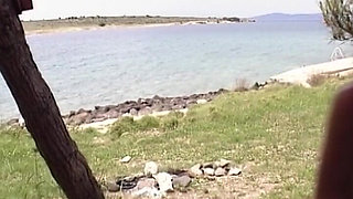 Big Titted MILF From Germany Gets Huge Cock to Please Her Outdoor