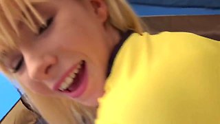 hot petite sister gets fucked in the tent while camping