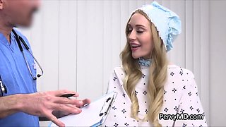 Conservative cutie milks doctors dick