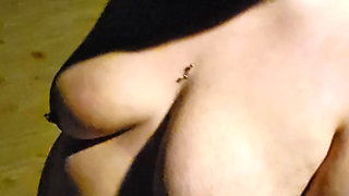 Naked walk in the dark