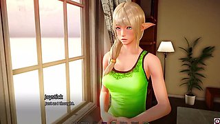 A House in the Rift Part 64 - Hot 3D Cosplay Girl Gets Naughty with Magic and Monsters