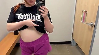 Gym Hottie Strips and Teases