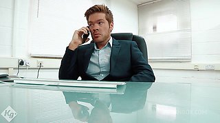 Sexy Ebony Babe Knows What's Needed To Get The Job