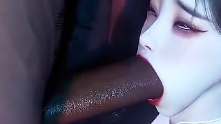 Black Cock Big Booty Bounce: Girl in Motion - 3D Animation Hentai