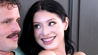 A married couple fucked passionately in thongs, showcasing their intense bdsm flair